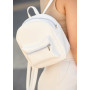 Жіночий рюкзак Sambag Brix BE білий ручной работы
