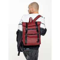 Мужской рюкзак ролл Sambag унисекс RollTop LTT бордо