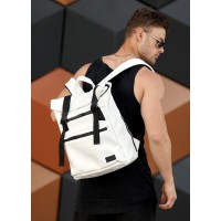 Чоловічий рюкзак ролл Sambag  RollTop LTT білий
