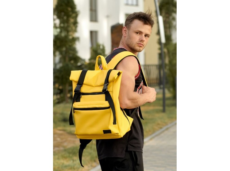 Мужской рюкзак ролл Sambag RollTop LTT желтый