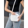 Сумка Sambag CBa кроссбоди белая с цветочным принтом