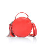 Жіноча кругла сумка Sambag Bale червона