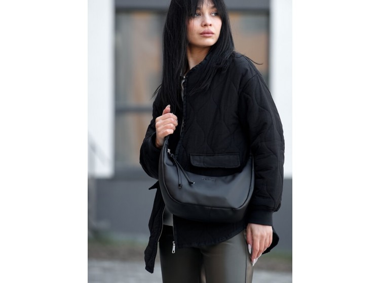 Женская сумка Sambag HOBO M черная