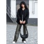 Женская сумка Sambag HOBO M черная