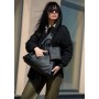Женская сумка черная Sambag HOBO M 