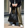 Женская сумка черная Sambag HOBO M 