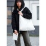 Женская сумка Sambag хобо M белая