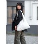 Женская сумка Sambag хобо M белая