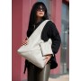 Женская сумка Sambag HOBO M серый шёлк