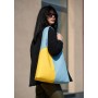 Женская сумка Sambag HOBO M желто-голубая
