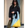 Женская сумка Sambag HOBO M желто-голубая