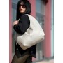 Женская сумка Sambag HOBO L серый шёлк