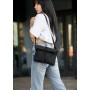 Женская сумка через плечо Sambag MZH черный тканевый