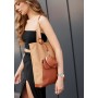 Женская сумка Sambag Шоппер Tote  бежевая с клапаном 