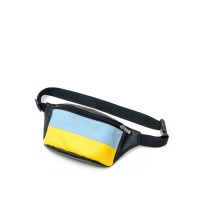 Поясная сумка бананка Sambag Tirso  MSH черная флагом Украины