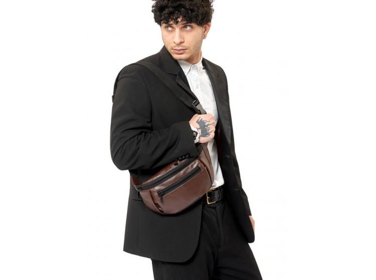 Поясная сумка бананка Sambag Tirso  LCH шоколадная