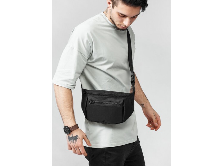 Поясная сумка Sambag Tirso  LCH черная тканевая