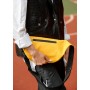 Женская тканевая сумка  с екокожей бананка Sambag Tirso Max желтая