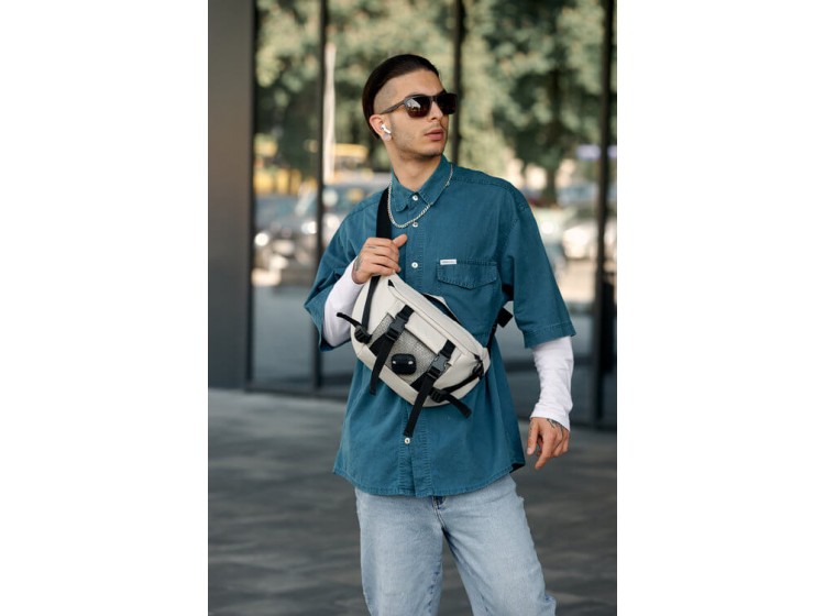 Большая мужская бананка Sambag DynamicDart серая