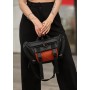 Большая женская поясная сумка бананка Sambag DynamicDart черная