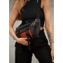 Большая женская поясная сумка бананка Sambag DynamicDart черная