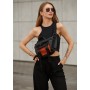 Большая женская поясная сумка бананка Sambag DynamicDart черная