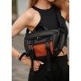 Большая женская поясная сумка бананка Sambag DynamicDart черная