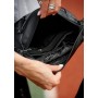 Большая черная женская поясная сумка бананка Sambag DynamicDart черная