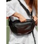 Большая черная женская поясная сумка бананка Sambag DynamicDart черная