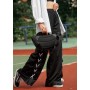 Большая черная женская поясная сумка бананка Sambag DynamicDart черная