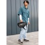 Большая черная мужская поясная сумка бананка Sambag DynamicDart черная