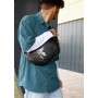 Большая черная мужская поясная сумка бананка Sambag DynamicDart черная