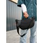 Большая черная мужская поясная сумка бананка Sambag DynamicDart черная
