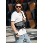 Мужская сумка бананка через плечо Sambag Tirso Zard черная