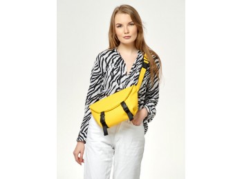 Женская поясная сумка бананка Sambag Tirso Zard желтая