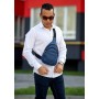 Мужская сумка через плечо слинг Sambag Brooklyn 0SH темно-синий