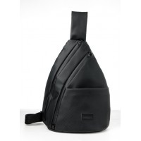 Cумка через плечо слинг Sambag Brooklyn MTO Черный с перфорацией
