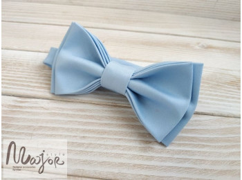 Краватка метелик блакитна однотонна