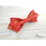 Красная бабочка галстук новогодняя ручной работы