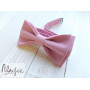 Розовая галстук бабочка однотонная ручной работы