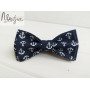 Синяя галстук бабочка в якоря ручной работы Major Style