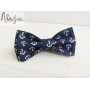 Синяя галстук бабочка в якоря ручной работы Major Style