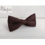 Темно-коричневая галстук бабочка однотонная ручной работы Major Style