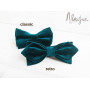 Бархатная галстук бабочка темно-бирюзовая ручной работы Major Style