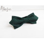 Зеленая однотонная галстук бабочка ручной работы Major Style
