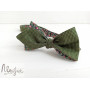 Двухстороння галстук бабочка самовяз зеленая ручной работы Major Style
