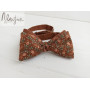 Мужская галстук бабочка самовяз коричневая ручной работы Major Style