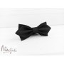 Черная галстук бабочка шерстяная ручной работы Major Style