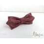 Шерстяная галстук бабочка бордовая ручной работы Major Style