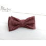 Шерстяная галстук бабочка бордовая ручной работы Major Style